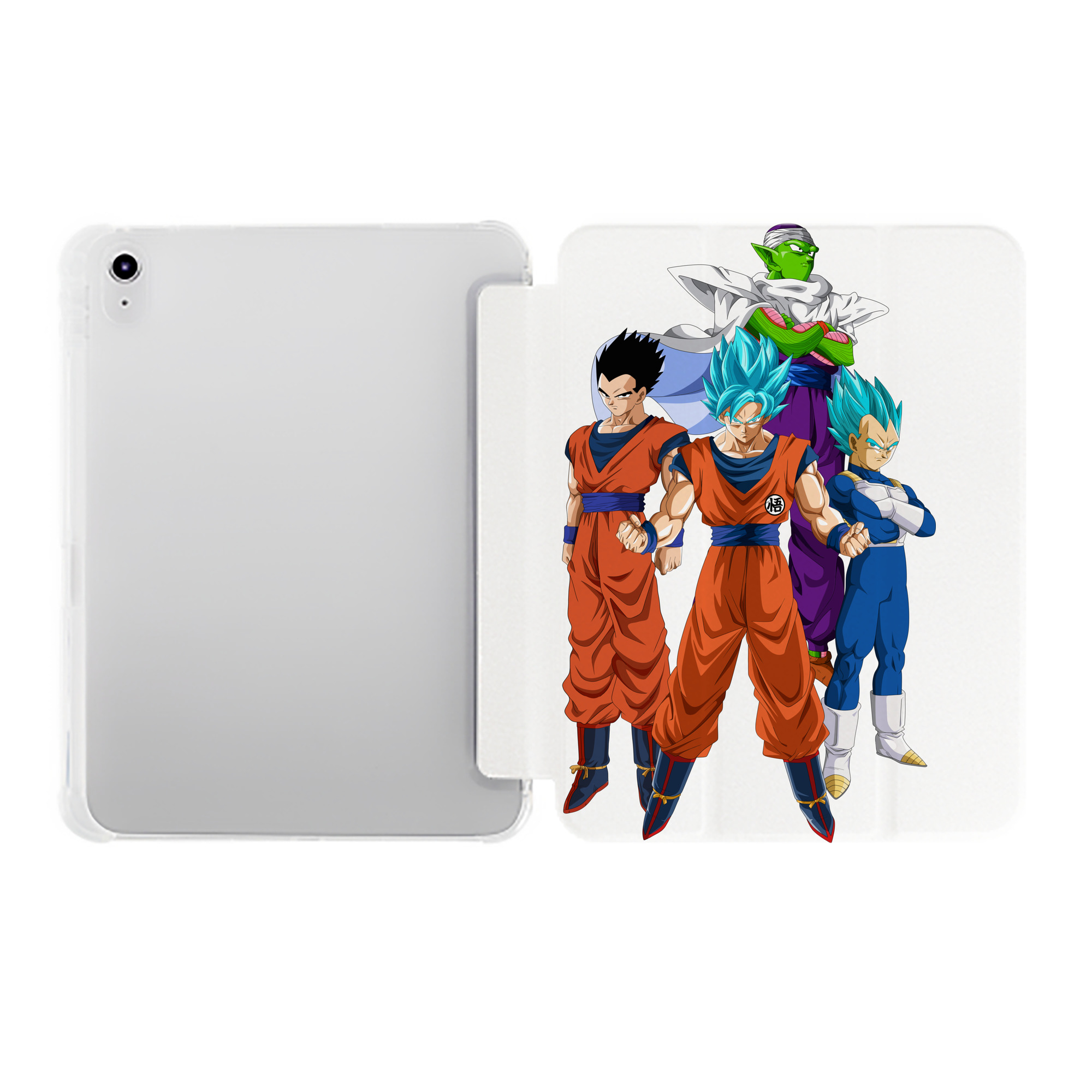 （画像用） ドラゴンボール DRAGON BALL IPad ケース ペン収納付き 三つ折りスタンド PUレザー×シリコン 対応機種9.5/10.5/10.9インチ